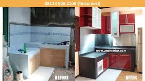 Untuk menambah kesan elegan, gunakan kaca pada bagian pintu lemari rak. 08123 5082 100 Kitchen Set Harga Model Lemari Dapur Rak Piring Min