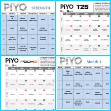 piyo workout schedule zillafitness