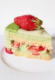 Fraisier Au Matcha A La Creme Diplomate Recette Olivia Patisse En 2020 Recette Fraisier Dessert Ete Recette Dessert