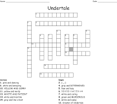 This font is used only once in undertale. Undertale Crossword Wordmint