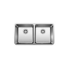 8 (205 mm), 7 (178 mm) 80% natural granite Blanco Neotera U2 Undermount Double Bowl Kitchen Sink In Stainless Steel The Home Depot Canada