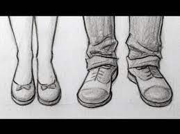 See full list on drawingforall.net How To Draw Feet Shoes Front View Male Female Youtube