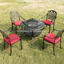Shop for metal patio furniture online at target. Round Bronze Outdoor Patio Garden Furniture Cast Aluminum Metal Fire Pit Table Set With Cover Buy Fire Pit Table Outdoor Fire Pit Table Fire Pit Aluminum Table Product On Alibaba Com
