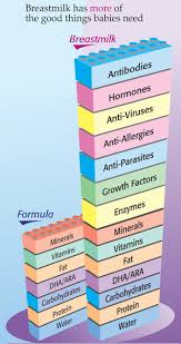 Breastmilk Vs Formula Nutrition Chart Human Breast Milk
