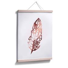 Benvenuti sul sito di ikea svizzera. Poster Origami Feder Rosegold Optik Wall Art De