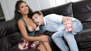 Ebony Step Sis with Big Tits Maya Farrell Satisfies Her Step Brother on the  Couch - Freeuse Fantasy