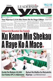 Babban sakataren majalisar dinkin duniya ya yi allah wadai da harin ta'addancin da ya hallaka mutane 26 a yemen. Leadership A Yau E Paper 19 Ga Fabrairu 2018 By Leadership Newspapers Nigeria Issuu
