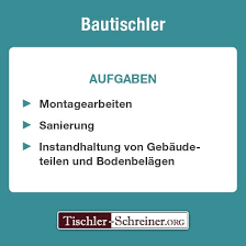 Ob Fenster Turen Bodenbelage Oder Treppen Der Beruf Des Bautischlers Zeichnet Fur All Diese Arbeiten Verantwortlich Berufsbildung Ausbildung Weiterbildung