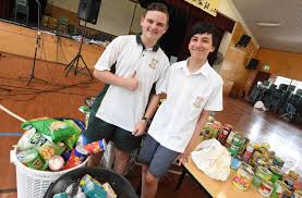 Christmas Hampers Packed At St Clare S High School Manning River Times Taree Nsw