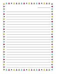 Spring flowers printable lined border stationery : Lined Paper With Borders Worksheets Teaching Resources Tpt