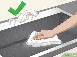 Dec 17, 2018 · how to get the white haze off of your granite sink. 3 Ways To Clean A Black Sink Wikihow