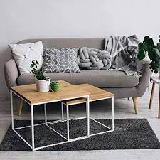 Affiliatelink 2er Set Couchtisch Msh Eiche Metall Beistelltisch Industiedesign Loft Vintage Sofatisch Wohnzimmer W Coffee Table Table Trendy Coffee Table
