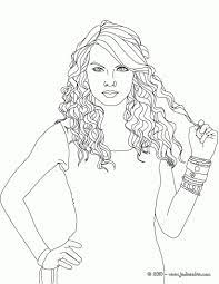 Adult coloring pages to print. Taylor Swift Coloring Pages To Print People Coloring Pages Cute Coloring Pages Realistic Girl Coloring Pages
