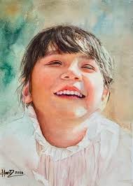 My watercolor portrait painting of an African kid, 28x38cm. What would be  your feedback? :D