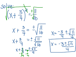 For example, the principal square root of is ,. Square Root Property Fractions Math Algebra Quadratic Equations High School A Rei 4 Showme