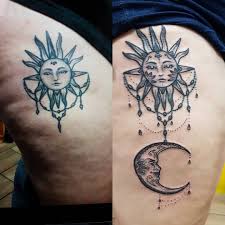 Nº of tattoos 3 size 0.6 in / 1.5 cm (width) the moon is a mysterious celestial body that shies away from the light and comes out to play during the. 154 Outstanding Sun And Moon Tattoos With Hidden Meanings
