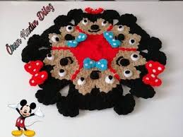 Mickey Mouse Minnie Mouse Lif Modeli Tasarim Bana Ait Youtube In 2020 Minnie Halloween Wreath Make It Yourself