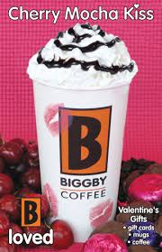 Cherry Mocha Kiss Latte Biggby Coffee Valentine Drinks Coffee Menu
