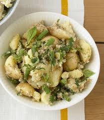 Mediterranean Potato Salad With Haricots Verts Recipe Potatoe Salad Recipe Summer Side Dishes Recipes Salad Recipes