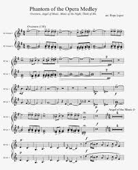 Playing the piano can help relieve stress. Phantom Of The Opera Medley Sheet Music Composed By Phantom Of The Opera Notes Trumpet Transparent Png 850x1100 Free Download On Nicepng