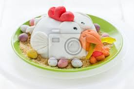 Weitere ideen zu kuchen, kuchen und torten, kuchen ohne backen. Ostern Huhn Kuchen Dekoriert Fondant Und Praline Eier Fototapete Fototapeten Paskha Receipe Fondant Myloview De