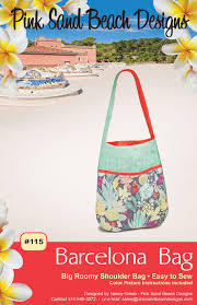 Barcelona Bag By Green Nancy Purse Patterns Tote Bags Sewing Pink Sand Beach