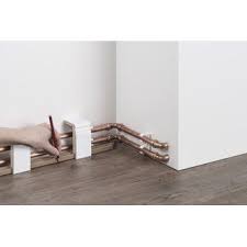 Rohrabdeckleiste 64x96 Set 2 Oberkante Abgerundet Mdf 33 99 Heizungsrohre Sockelleisten Verkleidung