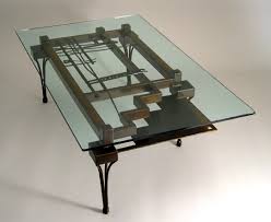 Large slabs of hardwoods make great table tops, desk tops and bar tops. Steel Glass Coffee Tables Table Bases Custom Made Lisa Fedon Dining Buffet