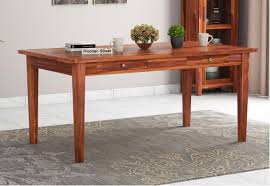 Construction is made of wood with antique finish. Dining Tables Buy Wooden Dining Table Online In India Upto 55 Off