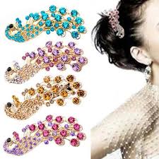See more ideas about hair clips, hair, clips. Buy Lady Fashion Elegant Peacock Design Shiny Rhinestone Hairpin Hair Clip Barrette At Affordable Prices Price 1 Usd Free Shipping Real Reviews With Photos Joom