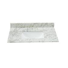 Home design ideas > bathroom > white bathroom vanity with granite top. Bestview 37 In Glacier White Granite Single Sink Bathroom Vanity Top In The Bathroom Vanity Tops Department At Lowes Com