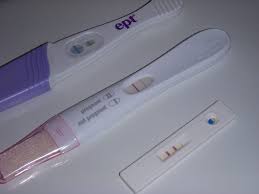 A positive pregnancy test result will typically either show up as a plus sign, two double lines, or one line in a results circle or window, though there are other kinds of test results, including the digital ones that show the word yes or pregnant when they're positive. How To Take A Pregnancy Test