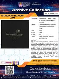 Sekiranya terdapat sebarang pertanyaan mengenai perkhidmatan jompay ini. Penerbitan Archive Collection Jabatan Arkib Universiti Vol 10 Feb 2021 Perpustakaan Uitm