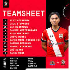 Southampton football club (/saʊθˈ(h)æmptən/ (listen)) is an english professional football club based in southampton, hampshire, which plays in the premier league, the top tier of english football. Southampton Fc On Twitter Takumina0116 Debut Jvestergaard7 Returns Oriolromeu In Midfield The Saintsfc Side To Take On Nufc