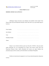 Dan untuk mengupdate artikel pada blog ini. Contoh Surat Pernyataan