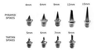 cartasport replacement running spike pins pyramid and tartan various sizes