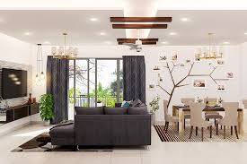 Living Room And Dining Design