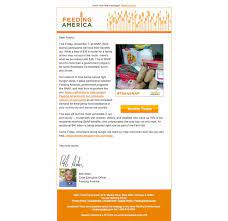 This Fundraising Email From Feeding America Is Timely And Clear Donors Can See Exactly Where Their Contributions Fundraising Email Fundraising Feeding America
