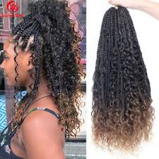 Not only are braids extremely practical for securing your hair during physical & outdo… in this instructable, you'll learn how to braid your own hair for the first time. 5pc 22 Bohemian Box Braids Hair Extension Ombre Brown Crochet Boho Braids Curls Ebay