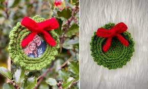 Enter email address to subscribe to our newsletter: 12 Weeks Of Christmas Winter Wonderland Wreath Photo Frame Ornament Crafty Kitty Crochet