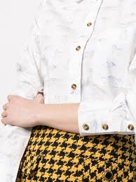 But their contemporary twist on tailoring and day to night pieces have garnered a cult following that puts a spotlight on their leading vision. Kitten Print Shirt Ganni Divincenzoboutique Com