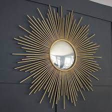 Large Gold Sunburst Wall Mirror By Ella James Sunburst Wall Decor Gold Mirror Wall Gold Sunburst Mirror