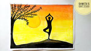 The fit india movement has caught up with the agni college of technology students. Yoga Day Drawing Tutorial Colours Creativity Space Facebook