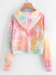 Material Polyester Color Multicolor Pattern Type Tie Dye Neckline Hoodie Style Casual Cute Typ Tie Dye Outfits Tie Dye Sweatshirt Tie Dye Shirts Patterns