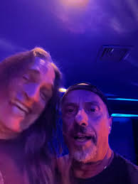 We took this picture at the Opry last Saturday night. We'd like to welcome  back our former pedal steel player, Mike Bourque. Some of you know Mike  also from his star appearances