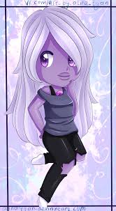 Afaik, opal doesn't incorporate amethyst's bodysuit (opal's first incarnation was strapless) so there isn't anything underneath. Steven Universe Amethyst Anime Style Chibi By Alina Tyan On Deviantart