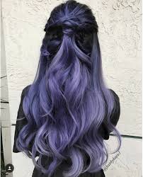 Lavender Wig Lace Front Long Wavy With Ombre For Women Anime Cosplay Halloween Party Everyday Wigs 24 In 60c In 2020 Fall Hair Color Trends Ombre Hair Color Lilac Hair