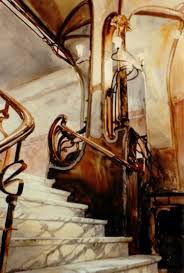 Entre La Lumiere Et Les Tenebres Escalier Art Interieur Art Nouveau Design Art Nouveau