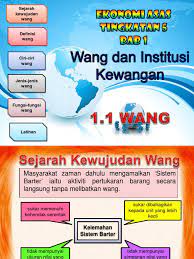 Cara barter atau bertukar barang, merupakan sistem pertukaran nilai ekonomi yang paling kuno hasil gagasan abstrak buatan imajinasi manusia. 1 1 Wang