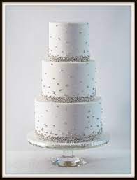 Silver and white wedding cake. Silver And White Wedding Cake Silver Cake Birthday White And Silver Cake Silver Cake
